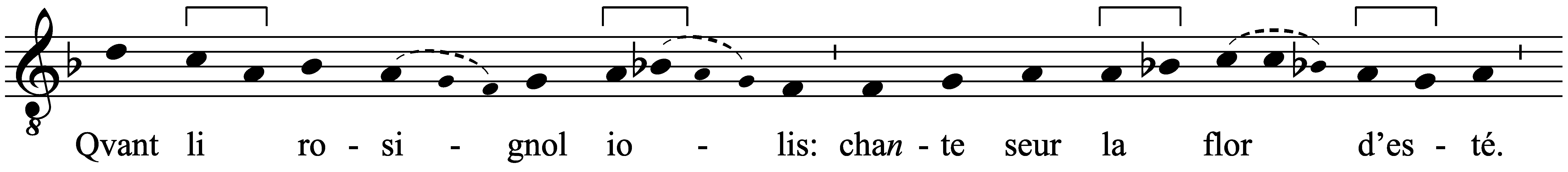 Work musical notation